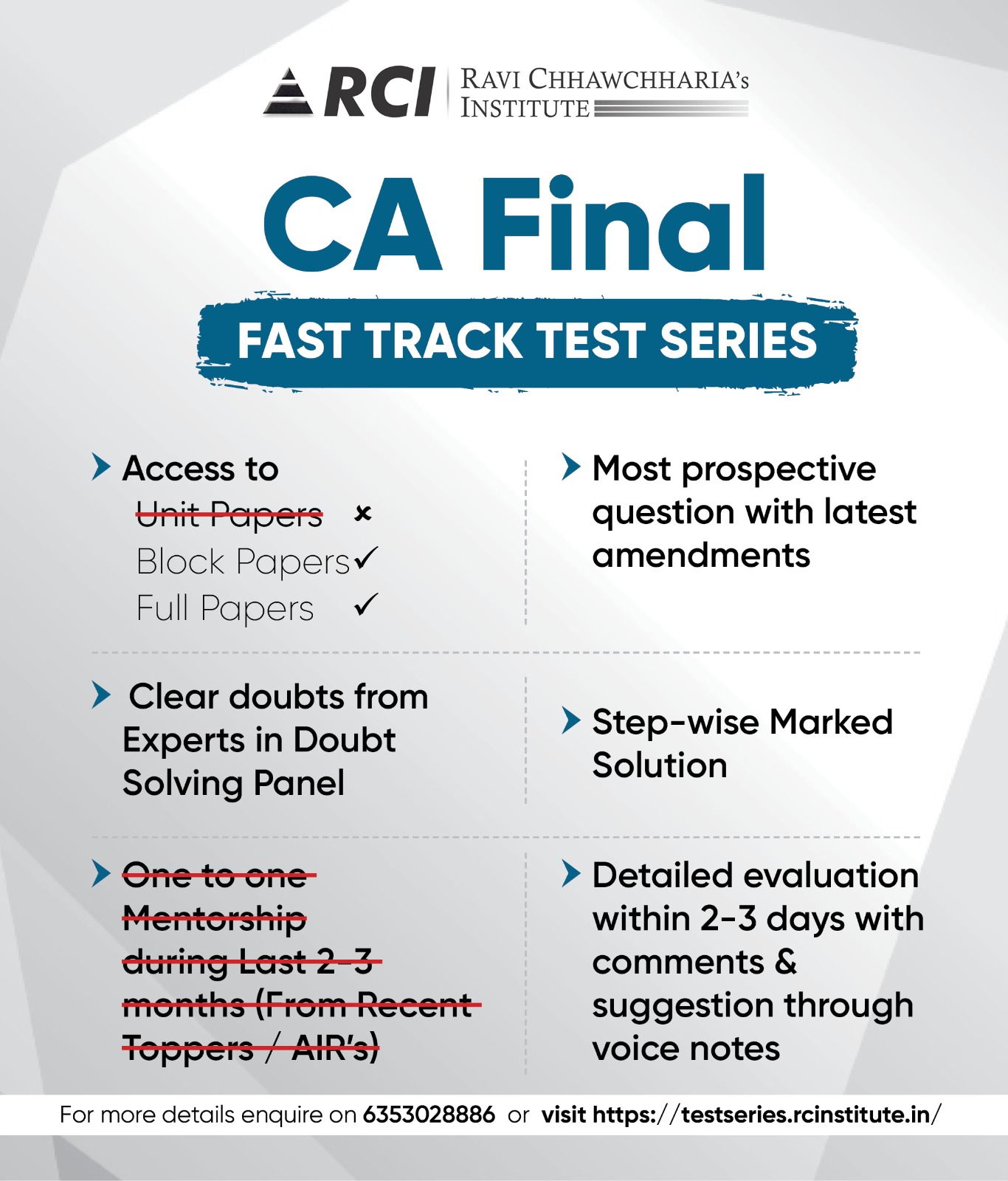 MN25 CA Final Fastrack Test Series